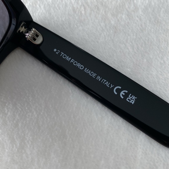 Tom Ford Alberto Polarized Square Sunglasses (TF1077N, Black/Gray) - Picture 15 of 16